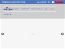 Tablet Screenshot of lonestarpain.com